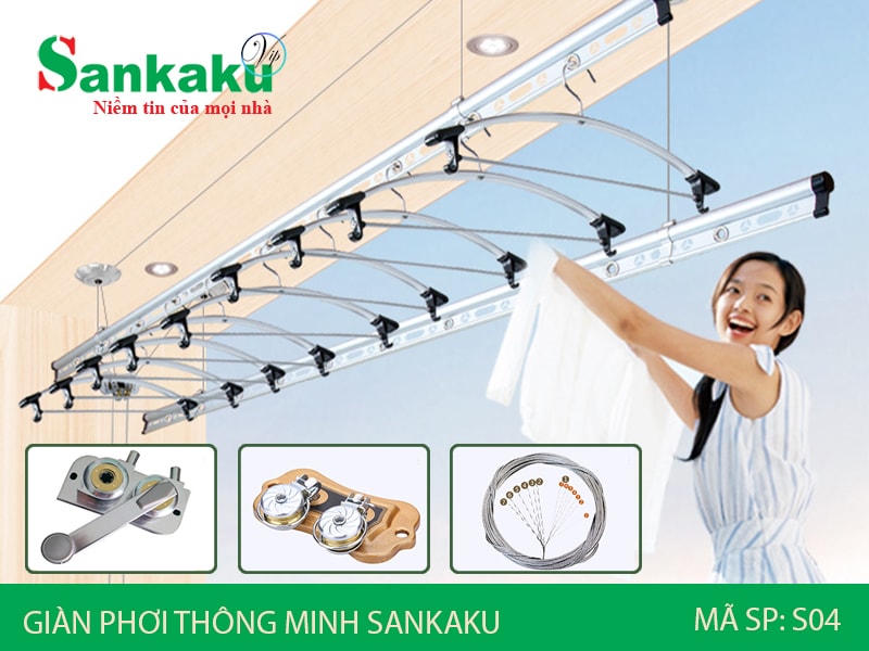 GIÀN PHƠI THÔNG MINH  SANKAKU S4